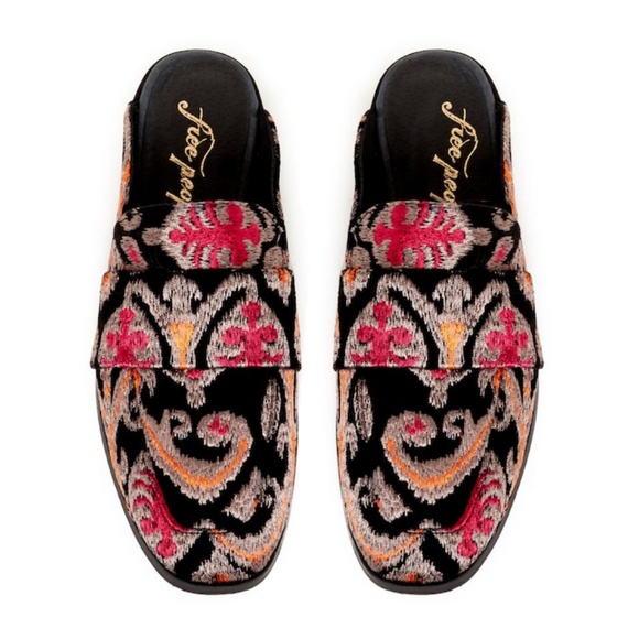 Free People Shoes - Free People Tapestry Brocade At Ease Mule Loafer